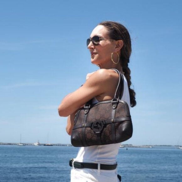 Gucci Interlocking GG Monogram Royal Reins Bag - Picture 1 of 16